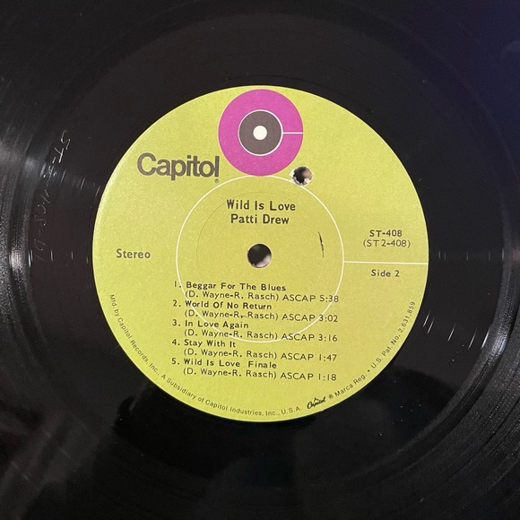 Patti Drew - Wild Is Love LP vintage vinyl record soul funk - Picture 4 of 4